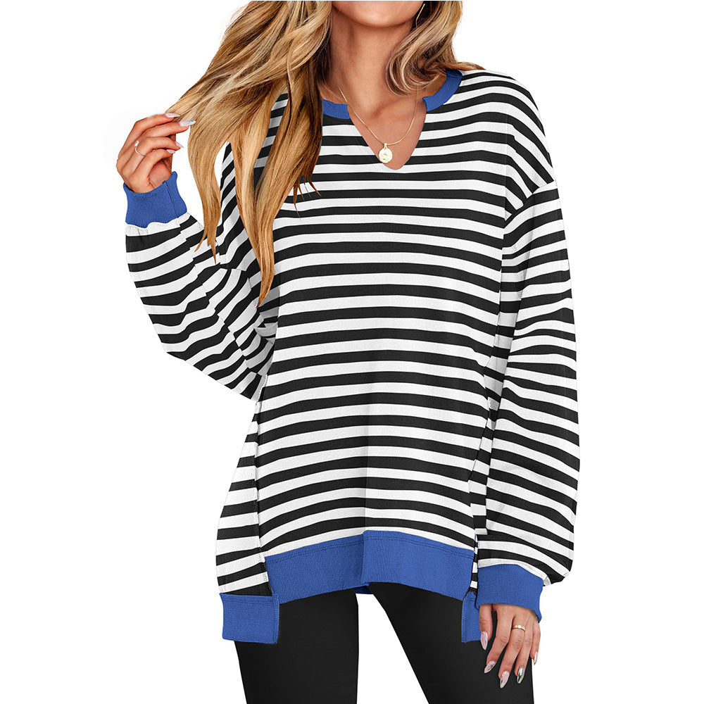 🎅 LAST DAY SALE 49% OFF🎄Womens Oversized Sweatshirt V Neck Long Sleeve Tunic Lightweight Pullover 2025 Winter Casual Tops
