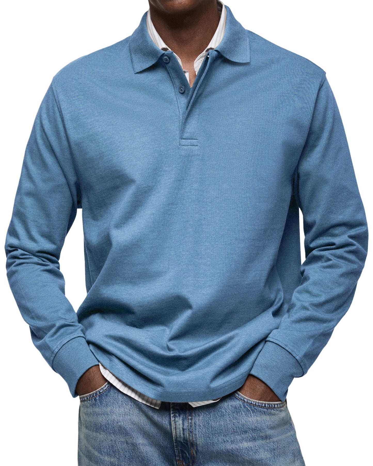ELEGANT LONG SLEEVE POLO