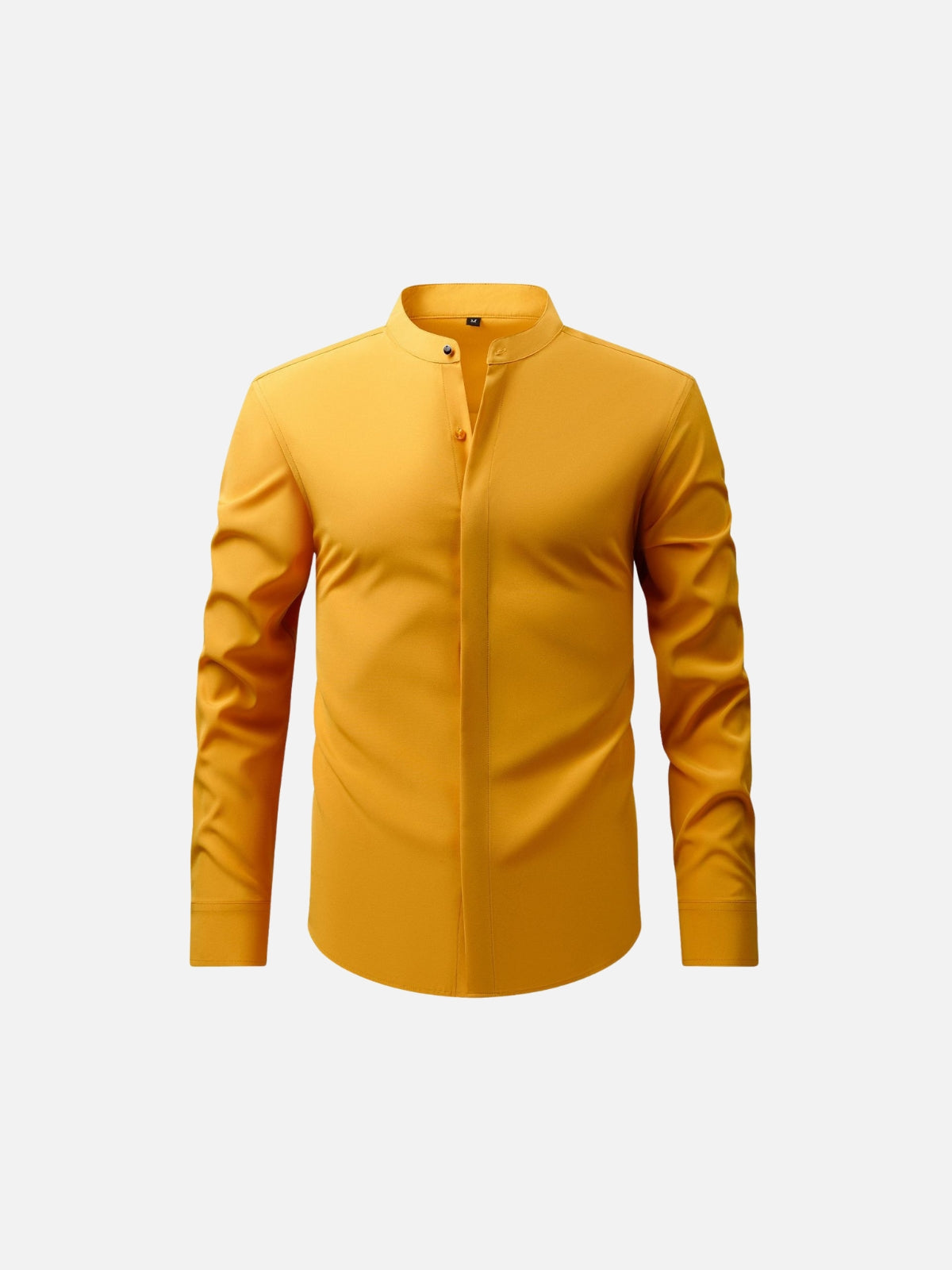 Non-Iron Stretch Standing Collar Concealed Shirt