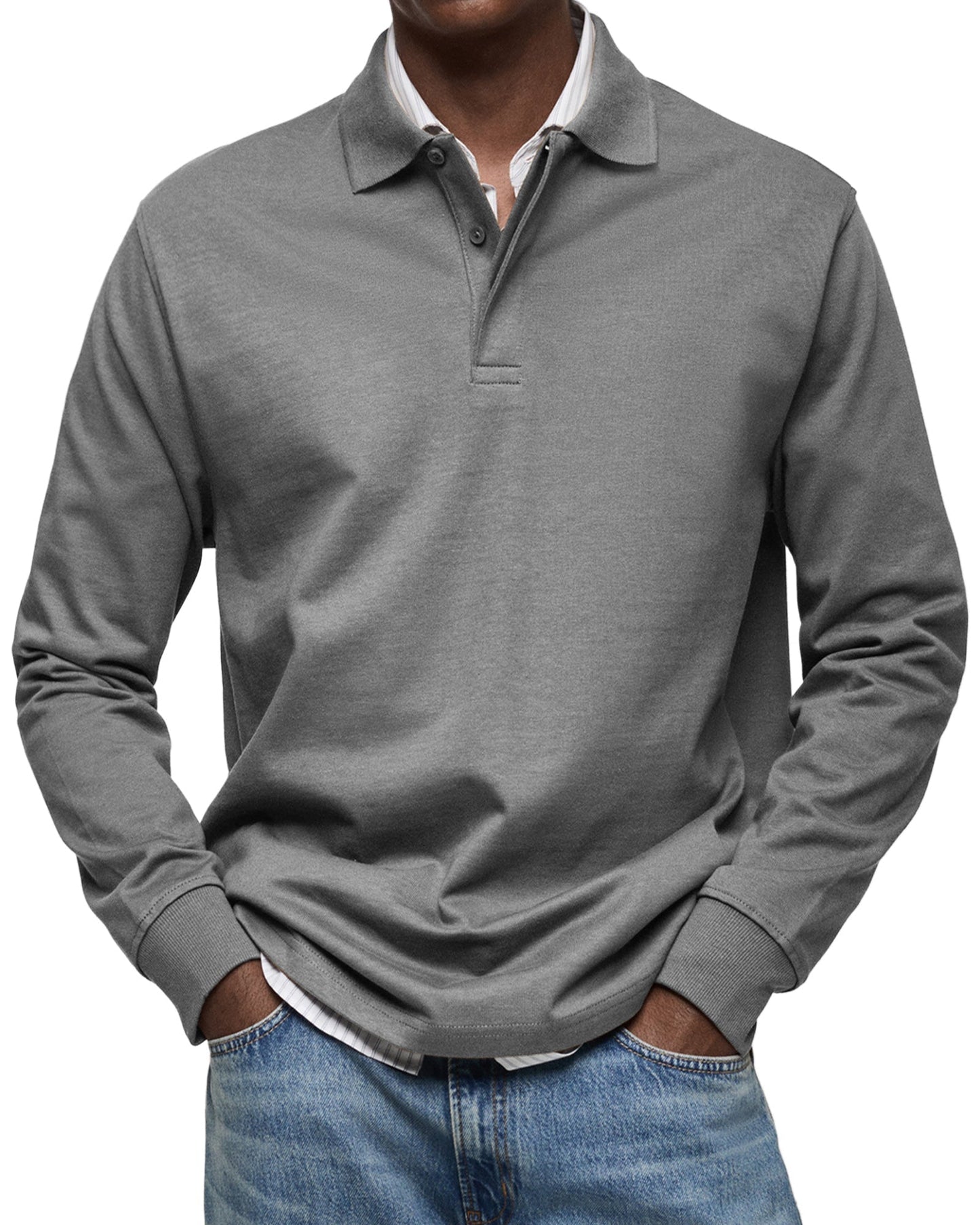 ELEGANT LONG SLEEVE POLO