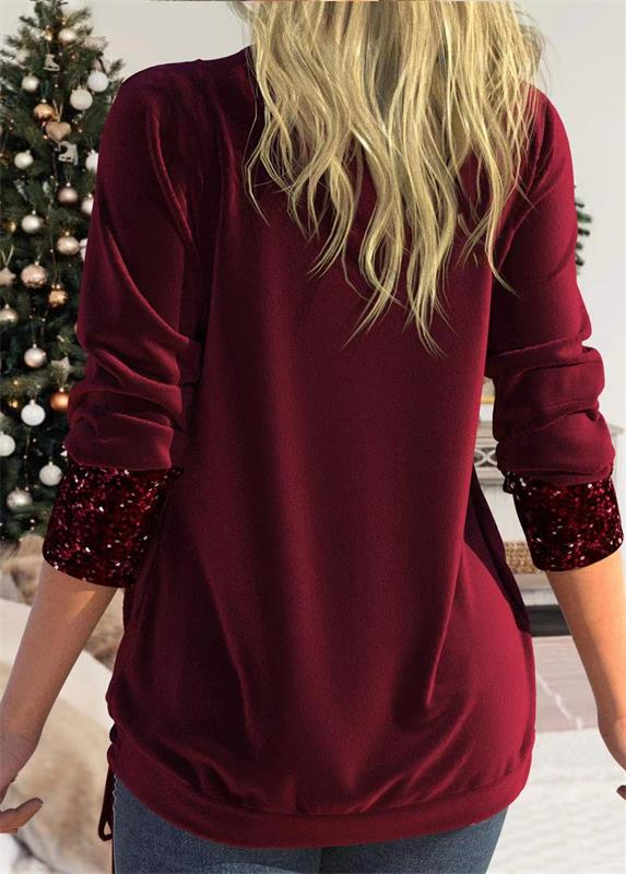 💜LAST DAY PROMOTION - 49% OFF💜Sequin Loose Smocked Fake Two-Piece Top